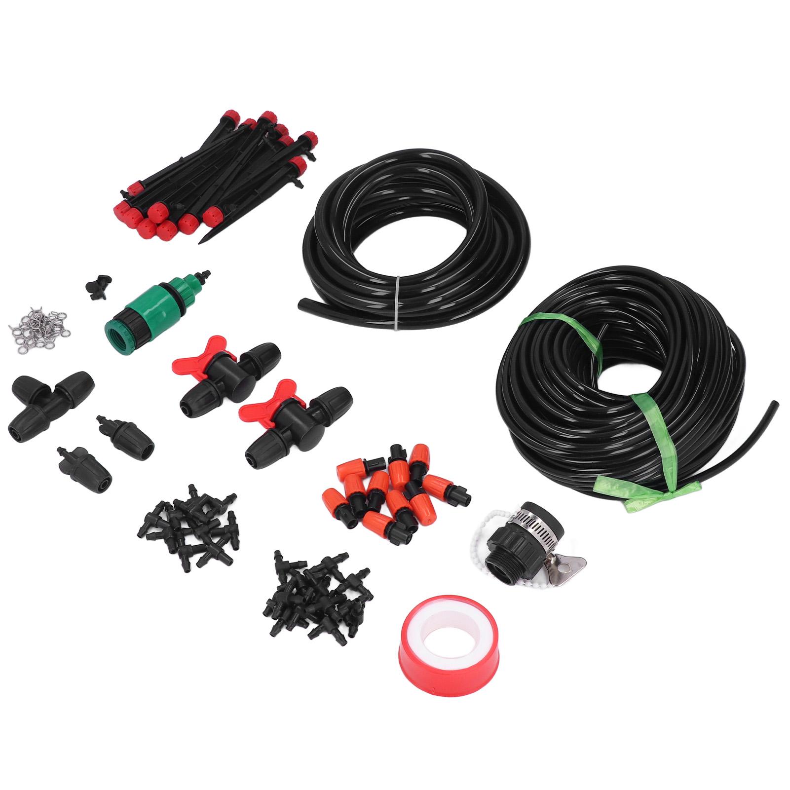 

Micro Drip Irrigation Kit Garden Misting Watering System with 8 12 4 7 Distribution Tubing Hose for Lawn