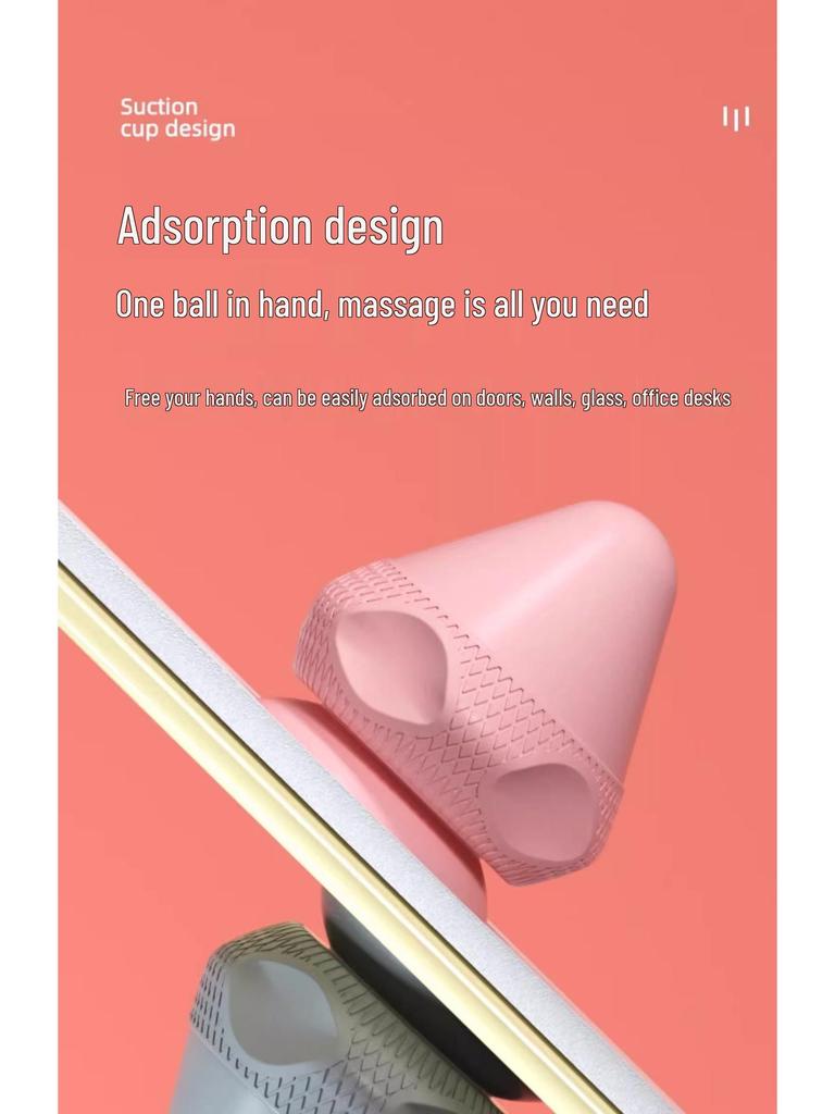 Silicone Suction Cup Massage Ball for Foot & Back Muscle Relaxation