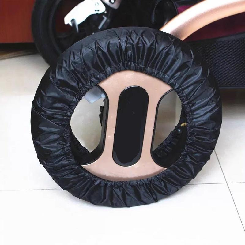 2Pcs/Set Baby Stroller Wheel Cover Dustproof Wheelchair Tire Protector Infant Pushchair Pram Wheel Anti-Dirty Case Acce