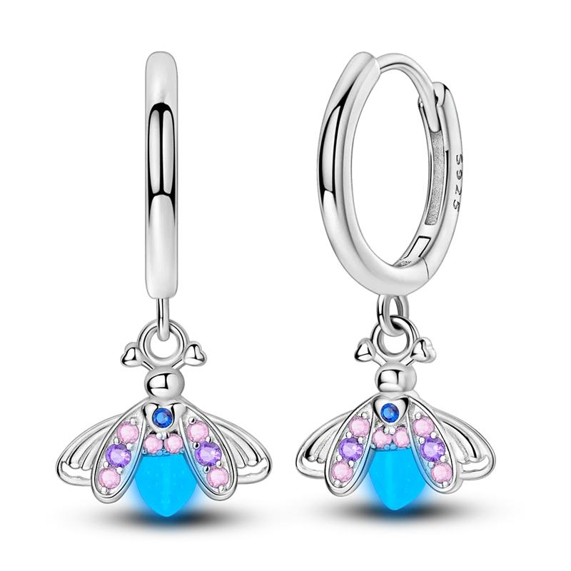 Zircon Earrings 925 Sterling copper Zircon Hoop Ear Studs Sparkling Pave Earring LOVE Wedding Gift For Women Anniversary