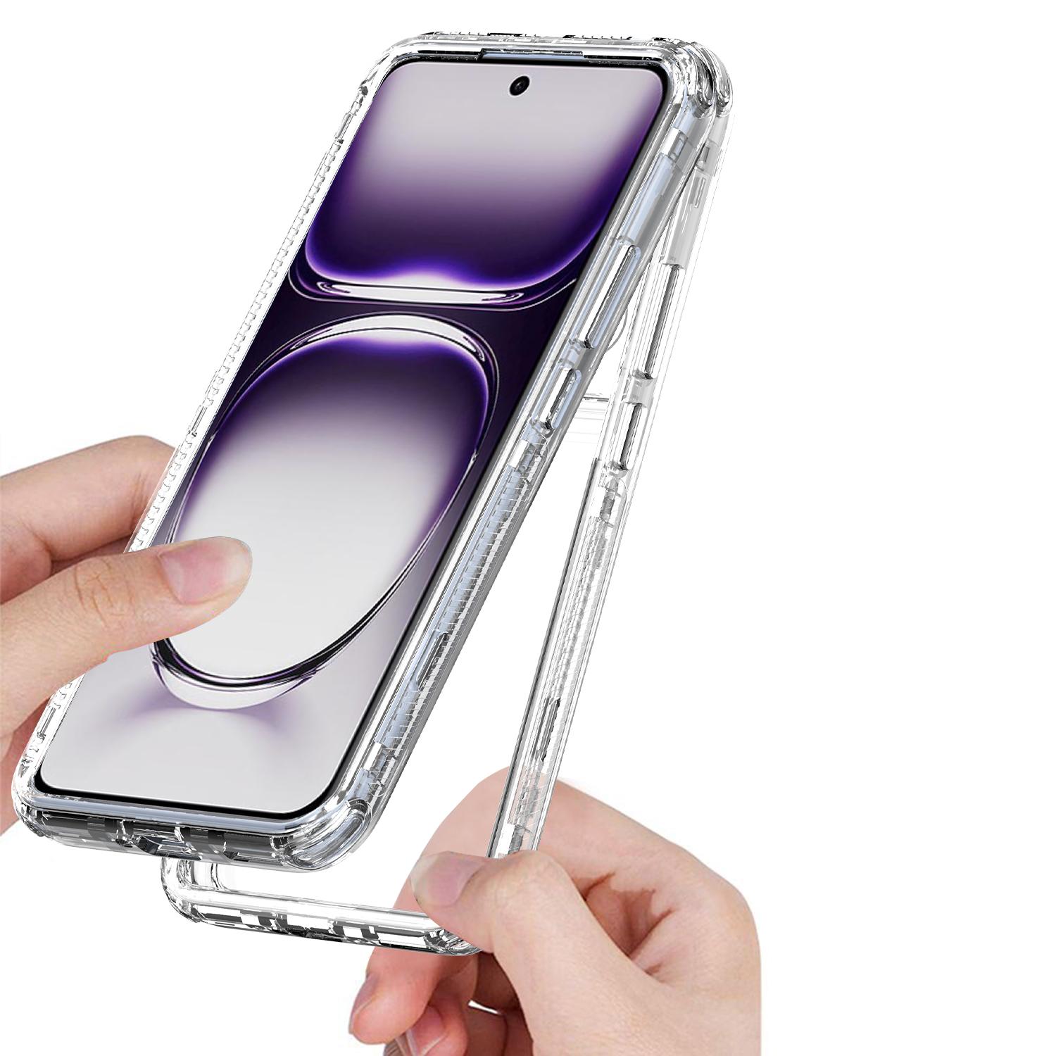 

For Oppo Reno12 5G (Global) Case Anti-Scratch Acrylic+TPU Clear Phone Cover A
