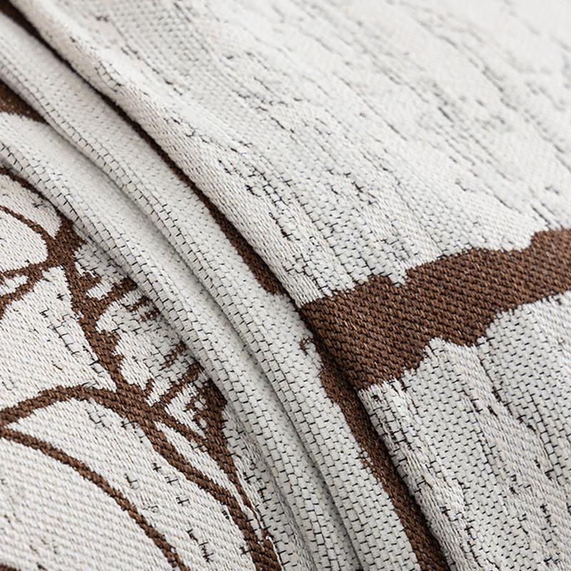 Vintage Bedrucktes Sofa Handtuch für alle Jahreszeiten Mehrzweck Couch Staubschutz für Wohnzimmer Pflegeleicht Komfort Büro Kniedecke