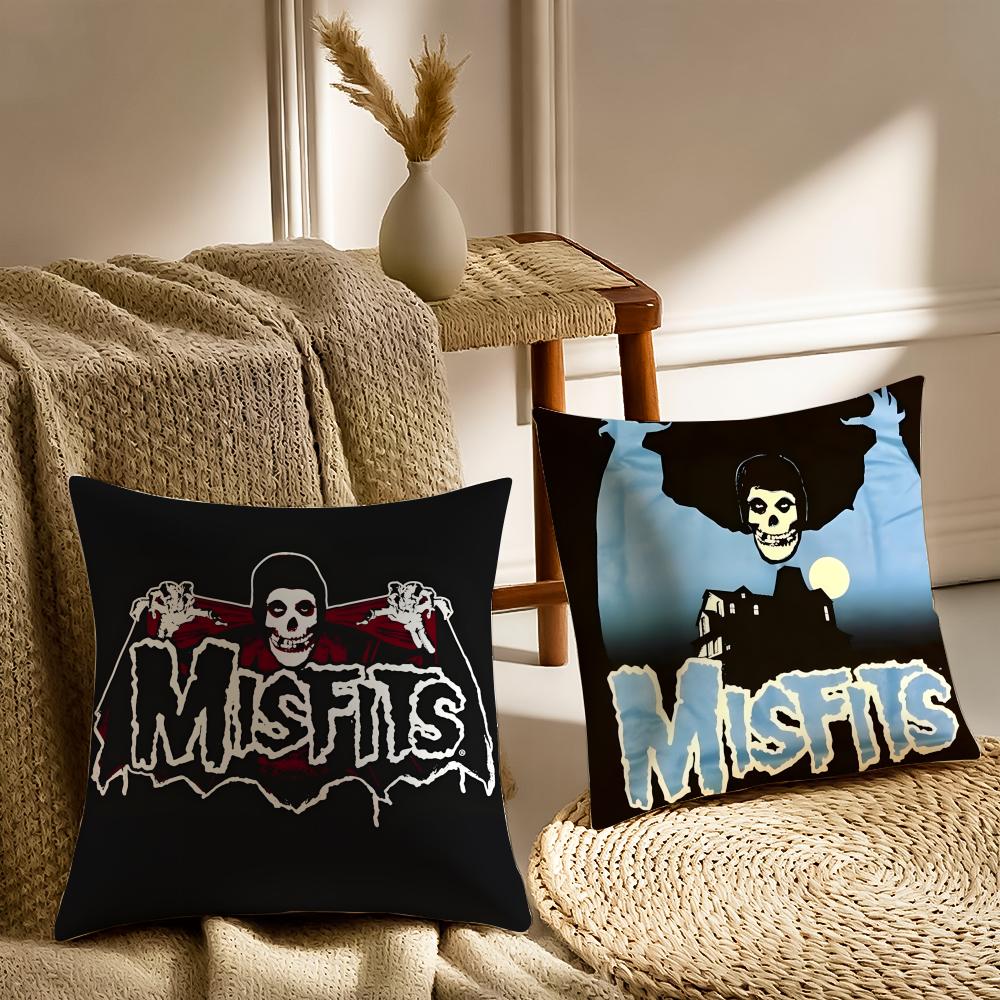 Band Punk T-The M-Misfits Cushion Cover Pillowcase Anti-Dustmite Living Room Sofa Decor Cushion Room