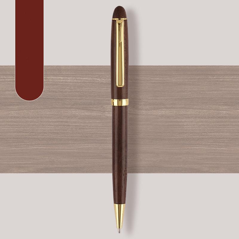 Business office calligraphy wooden signature pen, smooth writing, office and school stationery supplies Ballpoint Pens