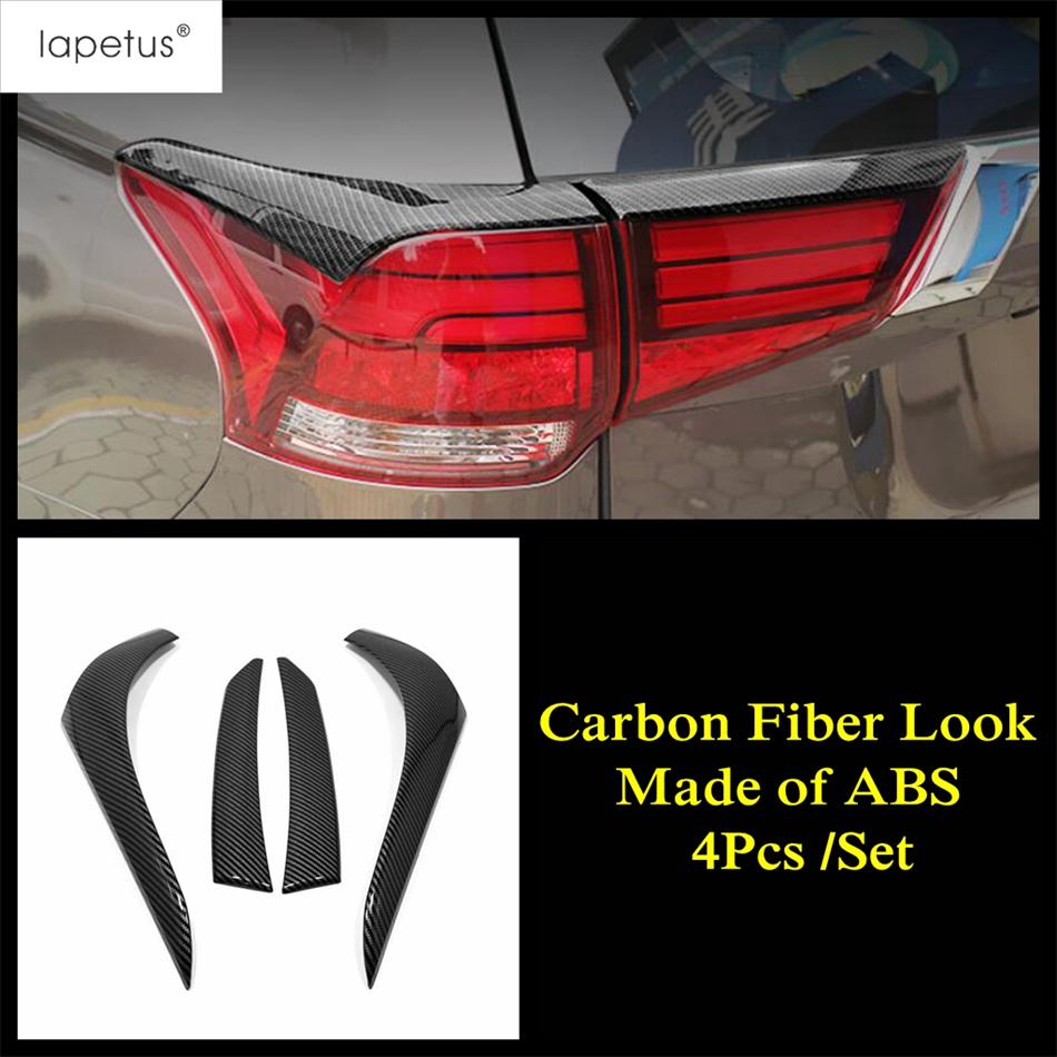 4PCS ABS Chrome Accessories For Mitsubishi Outlander 2015 -  Rear Tail Lights Lamp Eyelid Eyebrow Molding Cover Kit Trim