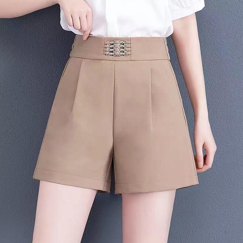 Summer Women's Casual Skirt Shorts Elastic High Waist Solid Loose Ice Silk Bottoms Koreon Fashion Oversize Sports Short Pants