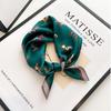 Retro French Carriage Silk Scarf Women'S Spring And Autumn 100% Silk Small Square Scarf Versatile Decorative Small Scarf Thin Scarf