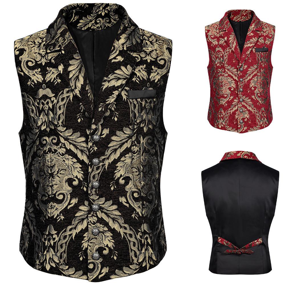 European Fantasy Fashion Vest With Polyester Fabric For Drama Performances Halloween