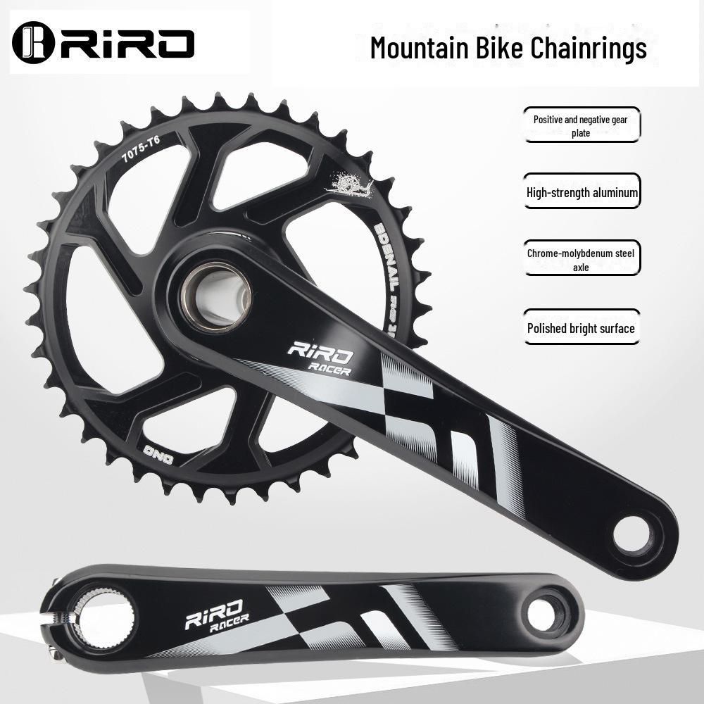 RIRO Gränsöverskridande GXP Mountainbike Kedjekrans: Hålig integrerad vevarm i aluminiumlegeringstillbehör