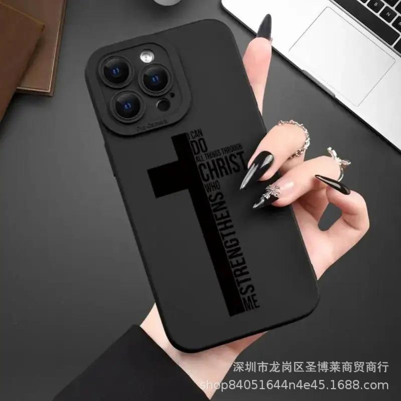Einfache englische iPhone 15 Handyhülle iPhone14Pro Rundumschutz 11promax Sturzschutz 16 Schutzhülle