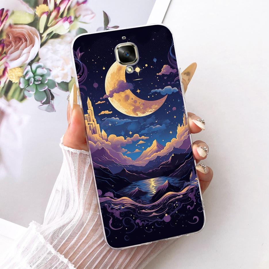 For Oneplus 3 Case A3000 Luxury Butterfly Tree Painted Cover 5.5'' Soft Silicone Phone Case For One plus 3 1+3 Oneplus3 4G Shell