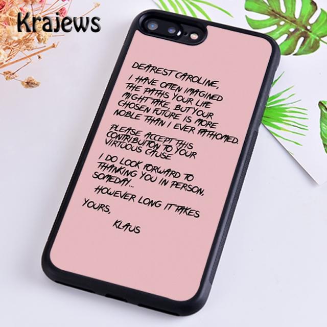 

Krajews The Originals Vampire Diaries Soft Phone Case For iPhone 16 15 SE2020 14 6 7 8 plus 11 12 13 pro max coque Fundas iPhone 6 6s