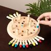 Premium Wooden Tabletop Color Memory Chess Game Interactive Parent-child Toy For Concentration And Logical Thinking Educational Puzzle Toy For Babies