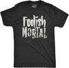 Unisexs Luminous Halloween Fun Short Sleeve Tshirt Stupid Mortals