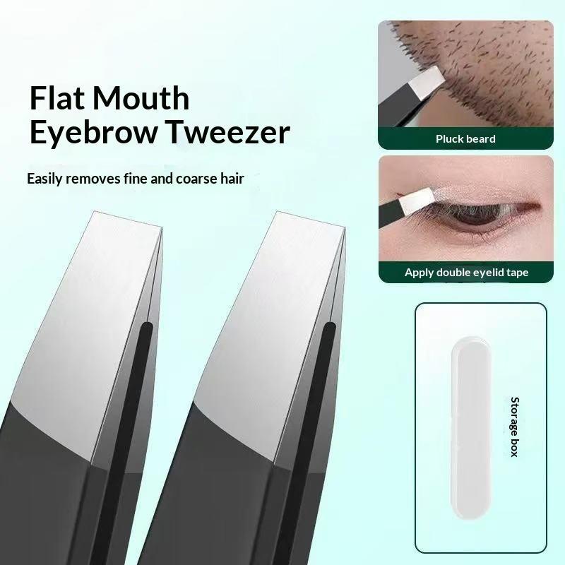 Stainless Steel 1/2/4 Piece Tweezer Set With Precision Tips Non Slip Handle Perfect For Eyebrow Shaping Facial Hair Removal