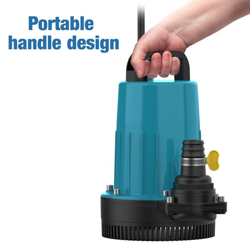 21V Lithium Submersible Pump Self-priming Portable Multifunctional Water Pump Fish Tank Water Exchange Pump