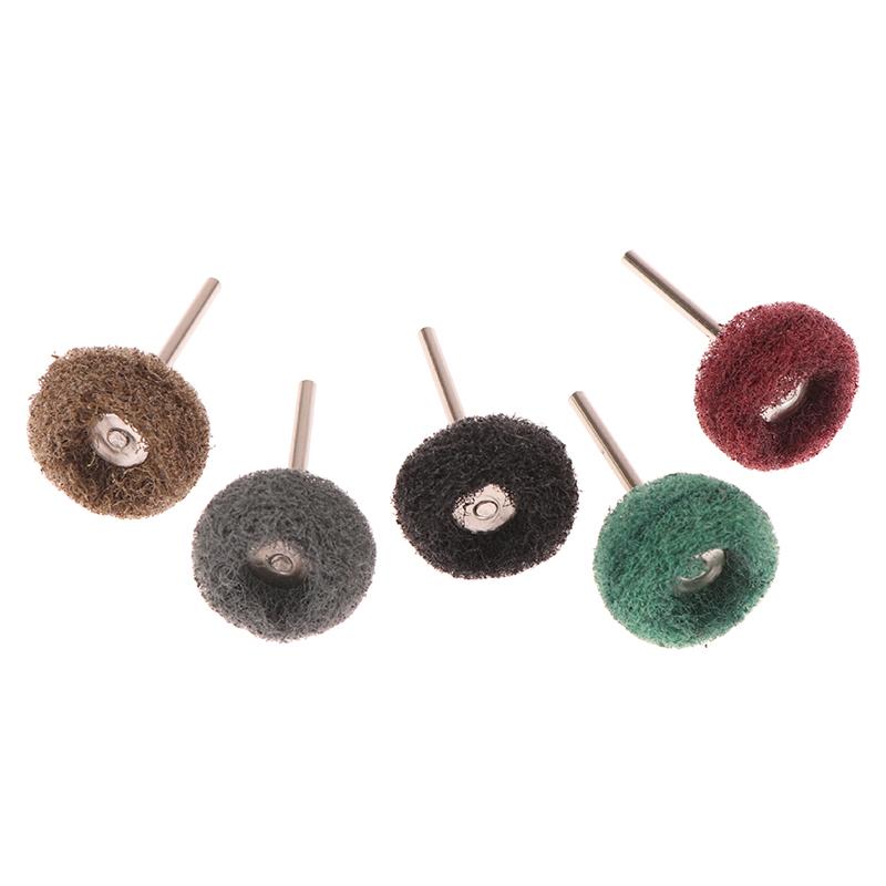 10/12Pcs Mini Drill Abrasive Brush Nylon Buffing Polishing Wheel Rotary Hand Tool Accessories Set Rust Remover