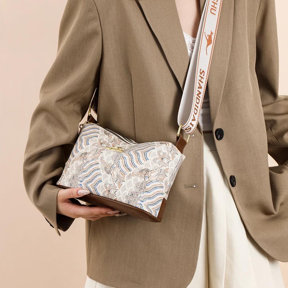 Women's shoulder crossbody bags soft leather designer luxury women's bags high-quality bags new fashion