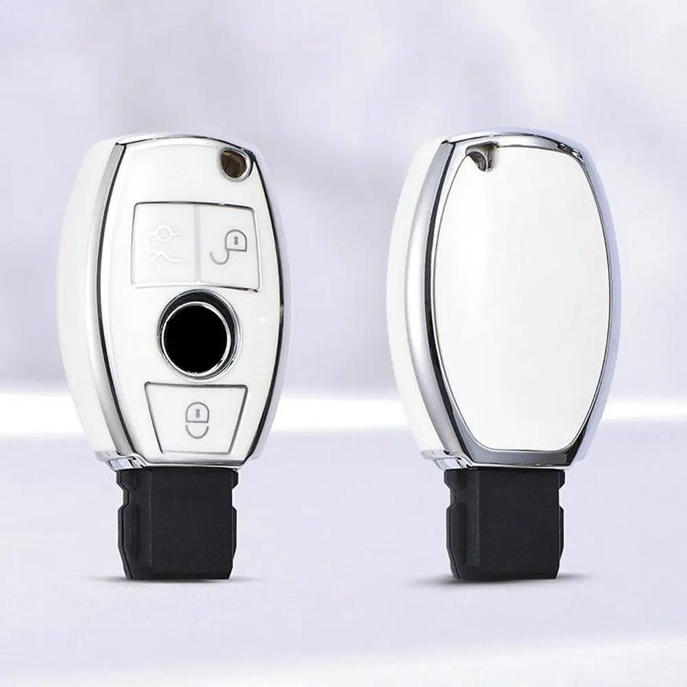 TPU Car Key Case Cover Shell Fob for Mercedes Benz A C E S Class W204 W205 W212 W213 W176 GLC CLA AMG W177 Auto Accessories