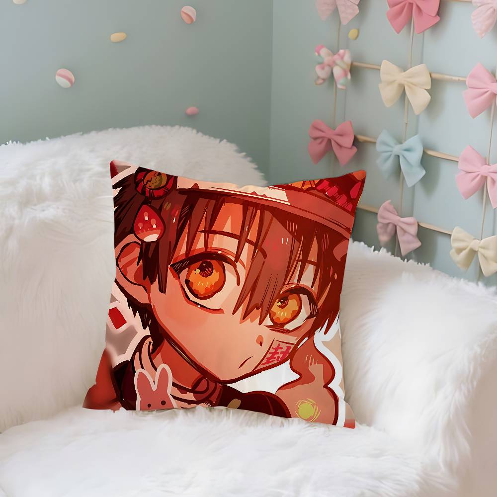 Cute HhanakoKkunS Kawaii Case Plush Fabric Soft Pillowcase Double Sided Print Cushion Cover Household Gifts
