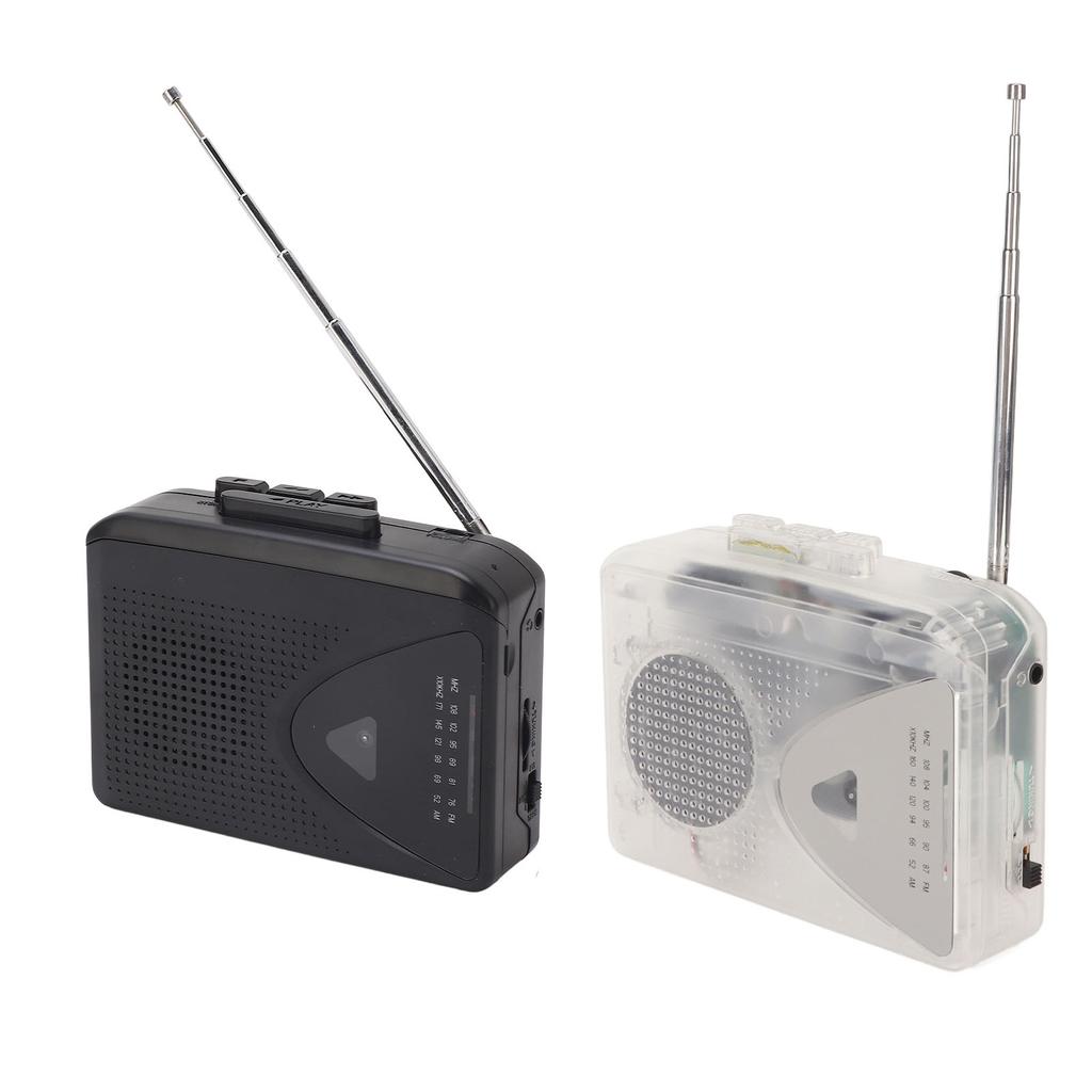 Tragbarer Kassettenplayer FM AM Radio Stereo Kassetten MP3 Kassettenplayer mit 3,5mm Klinkenanschluss und Lautsprecher für