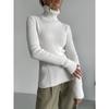 Women's Lengthened Turtleneck Sweater Autumn and Winter Knitted Bottoming Shirt Slim High Neck Pullover Sweater