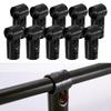 10 Connectors for Round Tube, Rod Support Adapters Tube And Handrails.