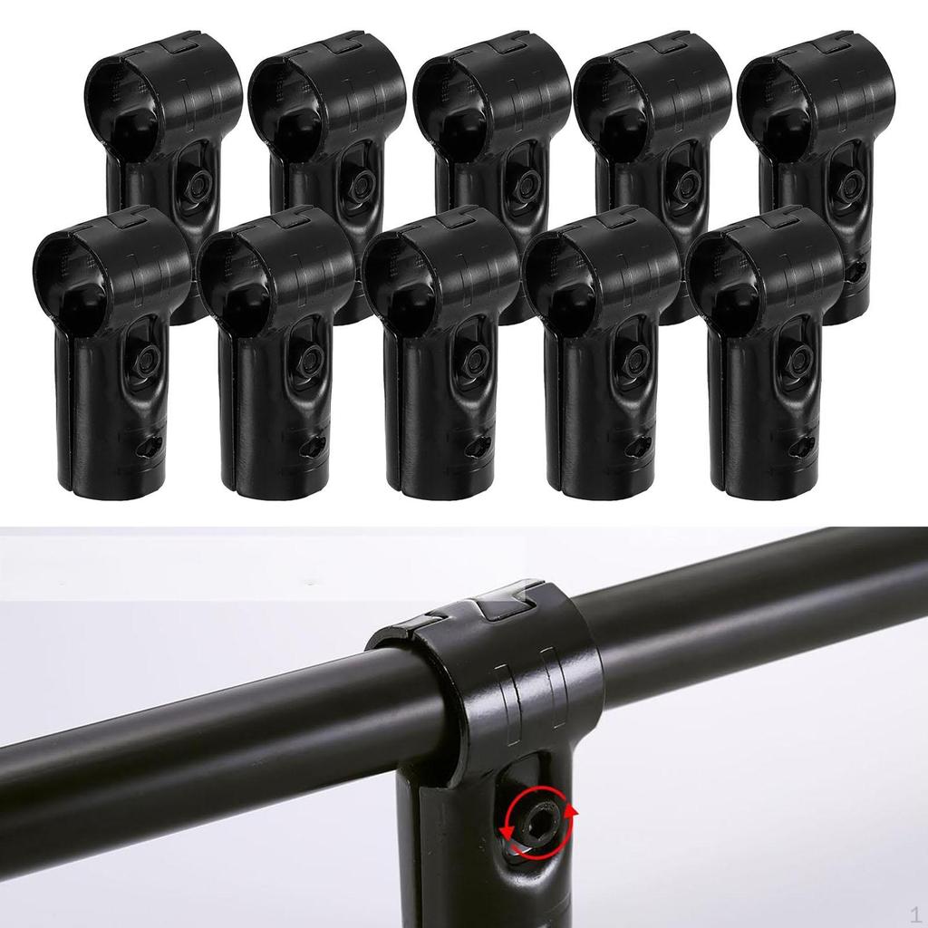 10 Connectors for Round Tube, Rod Support Adapters Tube And Handrails.