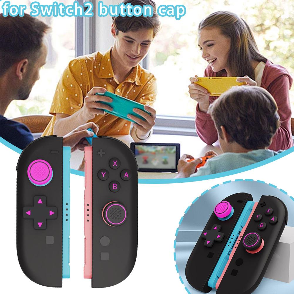 Silicone Key Sticker Skin Thumb Grip Caps For Switch 2 D-pad Button Protective Stickers For NS2 Soft Joystick Covers Accessory