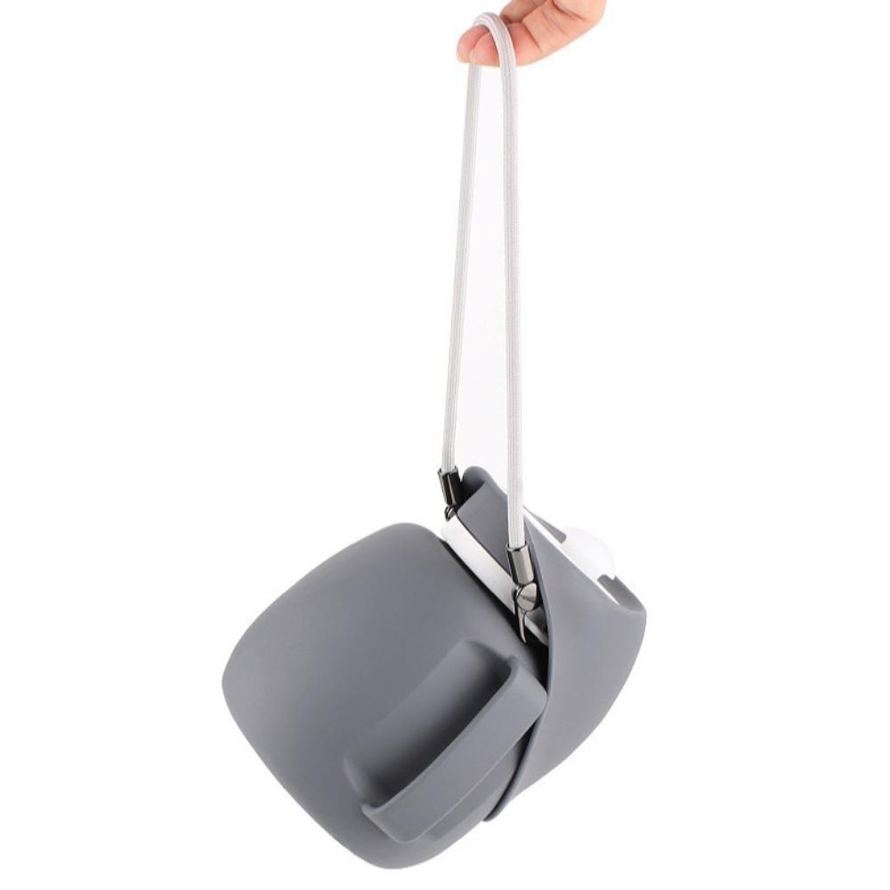 Convenient Foldable Dog Water Bottle Silicone Portable Puppy Drinking Feeder with Lanyard 800ML Dog Walking Kettle Cat