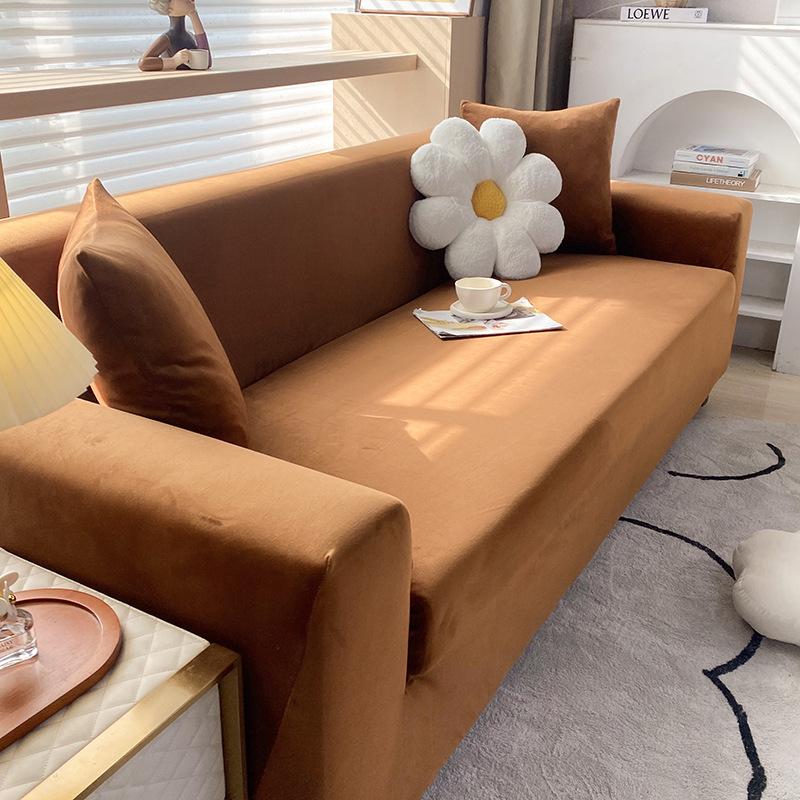 Stretch Fleece Sofa Cover All-Inclusive Non-Slip Sofa Back Cover Cloth Seat Cover Four Seasons Universal