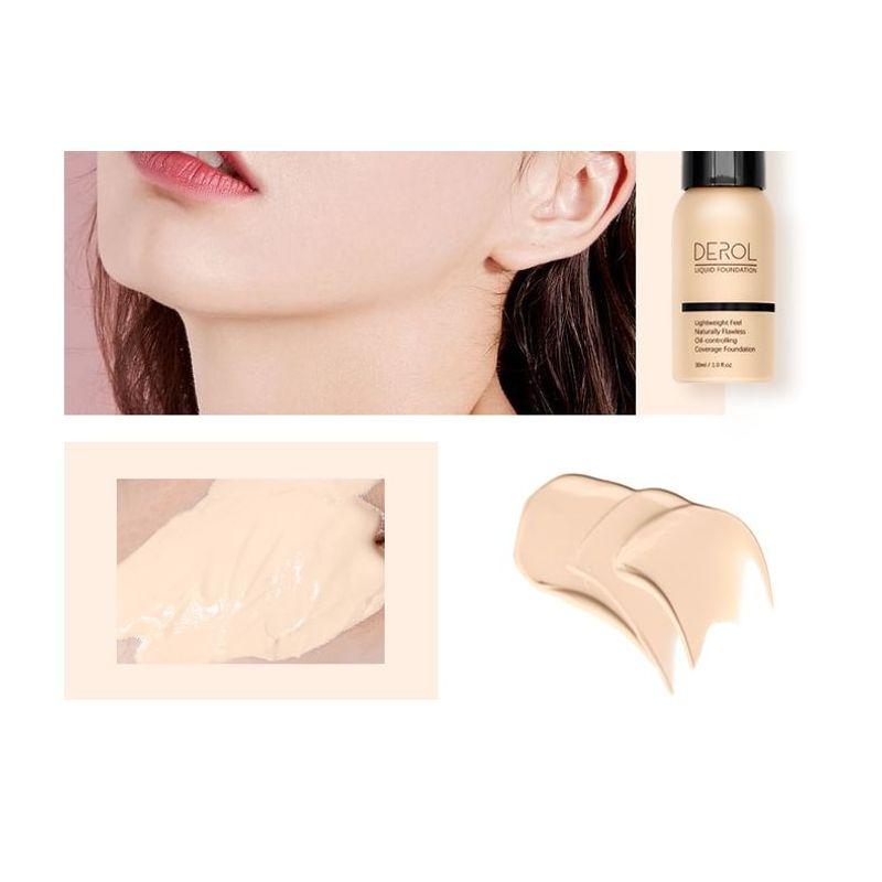 DEROL - Lightweight Oil-Controlling Coverage Foundation - 1-3