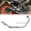 Motorcycle R15 V1 V2 Black Rust-Resistant Muffler Bent Pipe