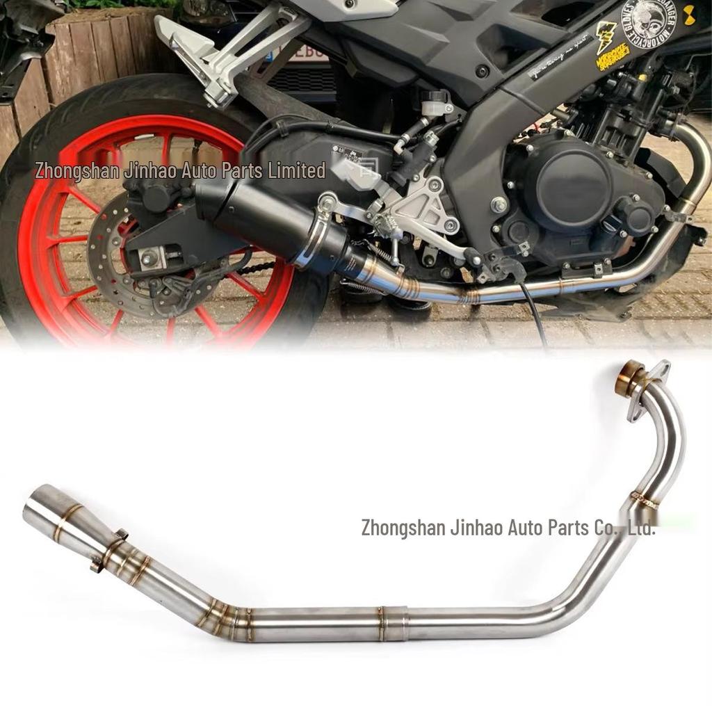 Motorcycle R15 V1 V2 Black Rust-Resistant Muffler Bent Pipe