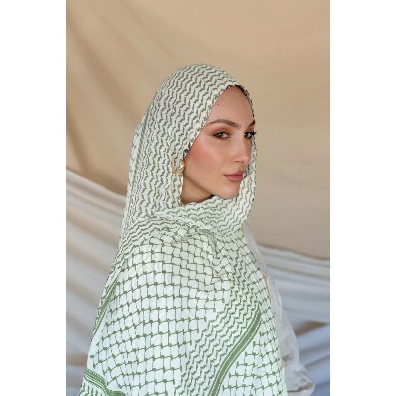 Fashion Kuffiyeh Hijab Chiffon Scarf Women Islamic Muslim Scarves Shawl Echarpe Breathable Foulard Dubai Hijabs