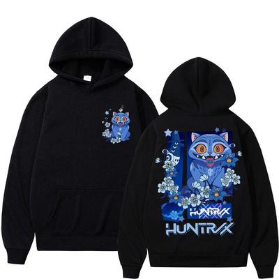 2025 Anime K-Pop Łowcy Demonów Derpy Tygrys Bluzy Mężczyźni Kobiety Moda Koreański Długi Rękaw Oversize Polar Ciepły Casual Dres