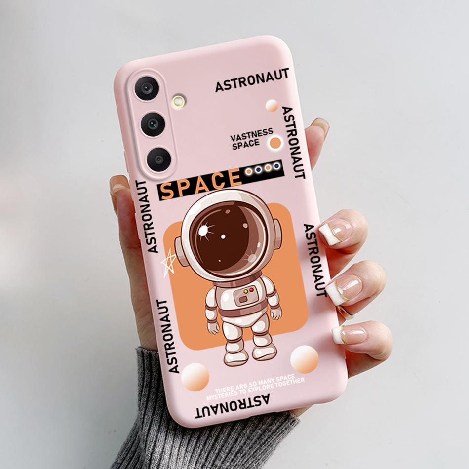 For Samsung Galaxy A25 2023 Case SM-A256B Cover Astronaut Soft Silicone Funda For Samsung A55 A35 A25 5G A 25 Protector Bumper