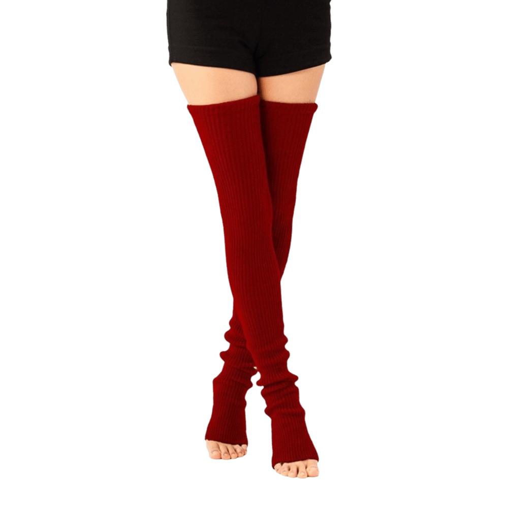 Multicolor Above Knee Socks Stripe Leg Cover Knee Sleeve Long Stockings  Autumn Winter