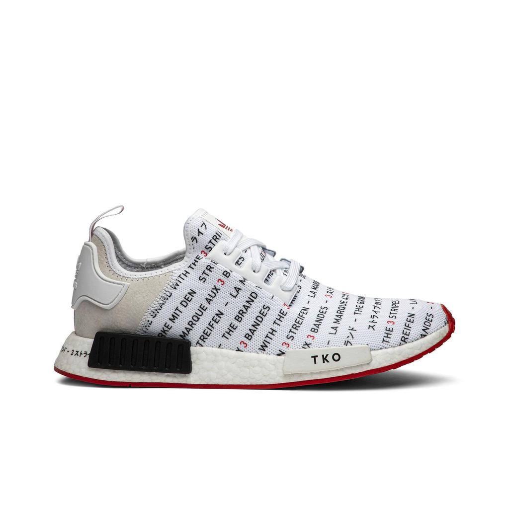 Adidas NMD_R1 'TKO' (Unisex) White / Black / Red Casual Shoes EG6362
