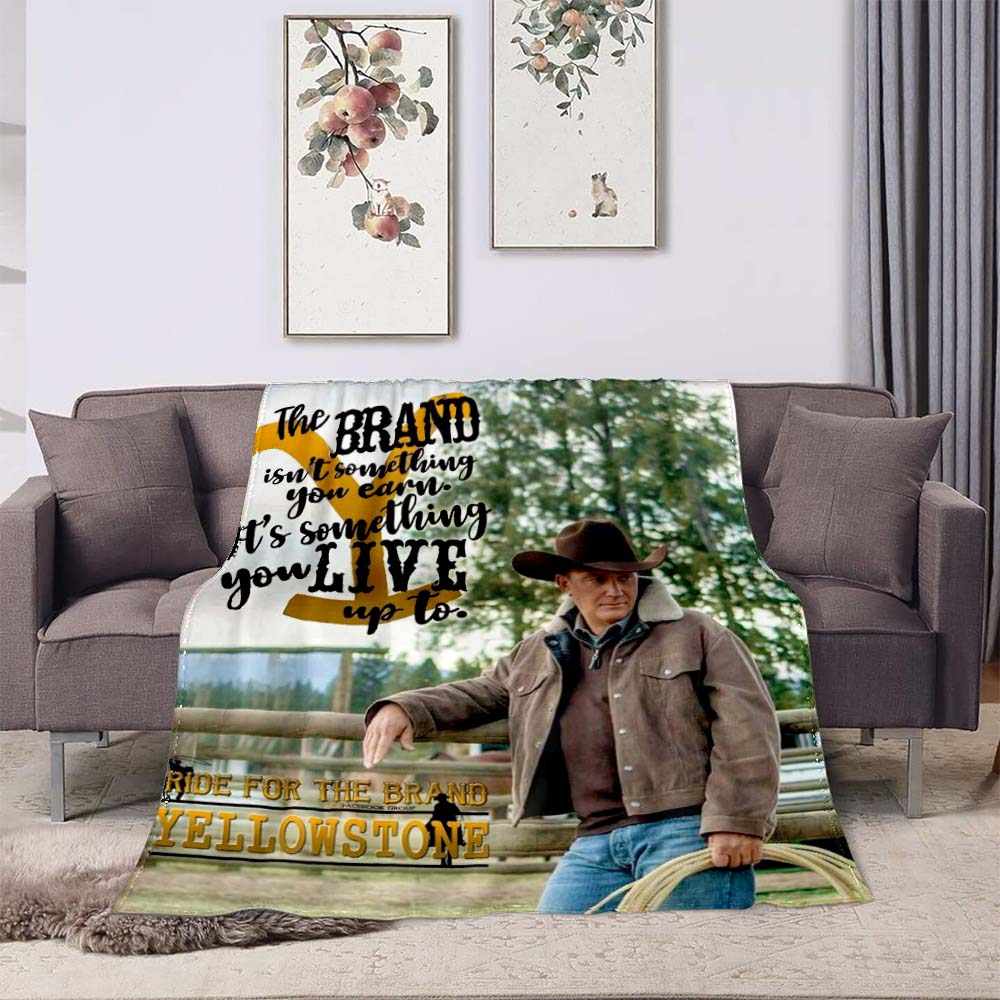 Nuovo Modello 2026 Coperta stampata Parco Nazionale di Yellowstone, adatta per divani e letti, è un regalo di compleanno e un ricordo ideale.