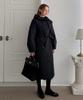 Baseukala [Set] Winter Dress+Jacket+Hood Quilted 3-Piece Black