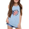Mädchen Kinder Sommer Rundhals Ärmellose Shirts Tanktops