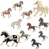 Vintage Enamel Inlaid Rhinestone Horse Brooches Versatile Zodiac Animal Lapel Pins Clothing Corsage Jewelry New Year Gifts