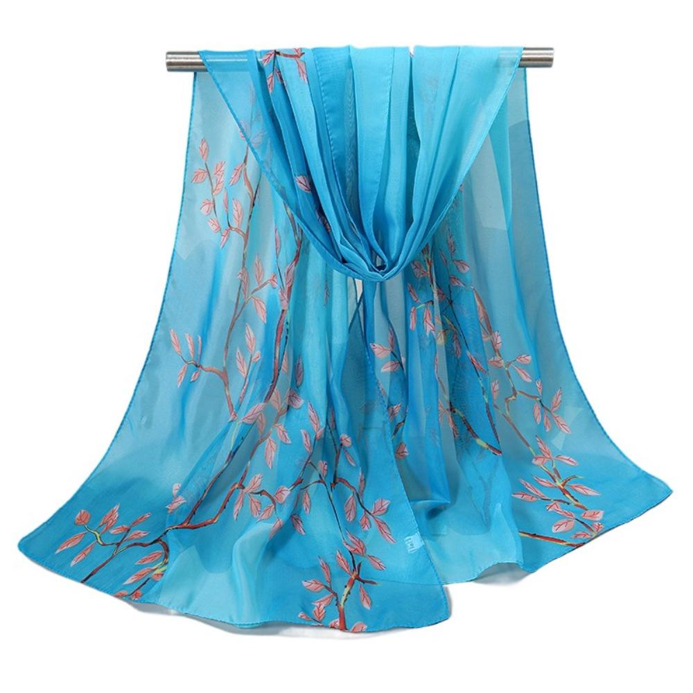 Soft Chiffon Scarf Floral Printing Shawl Silk New Wrap Hijab