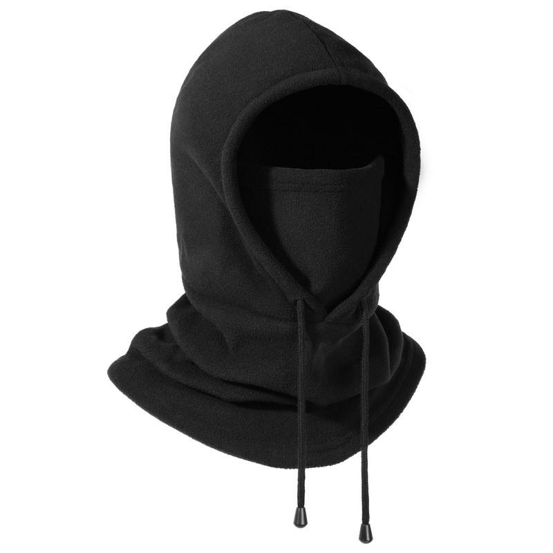 Winter Cycling Face Cover With Integrated Helmet Liner Neck Warmer Women Men Soft Fleece Windproof Warm Headwear