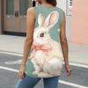 Women's Sleeveless Easter Print Vest Blouse