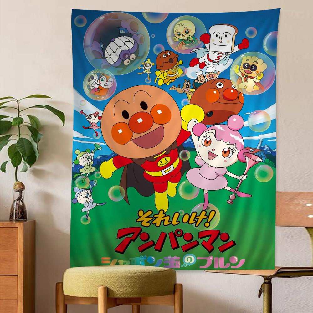 Anpanman Printed Large Wall Tapestry Cheap Hippie Wall Hanging Bohemian Wall Tapestries Mandala Home Decor