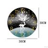 Bathroom Wall Clock, Large Silent Battery Operated Background Pictures for
