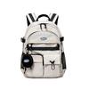 Original White Computer Double - Shoulder Backpack for College Girls, High School and Junior High School Students