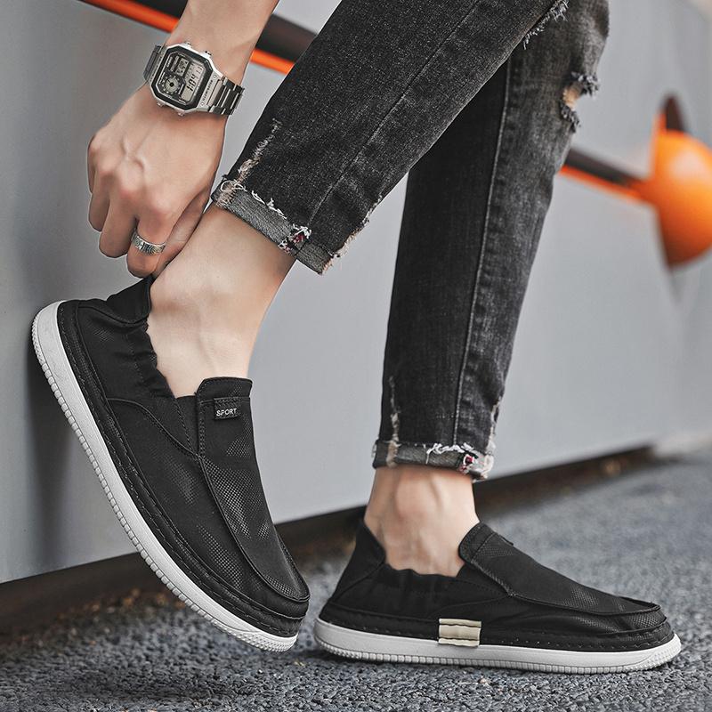 Nowe męskie wygodne buty sportowe buty codzienne Oddychające modne wygodne codzienne buty męskie wsuwane płócienne buty sneakersy